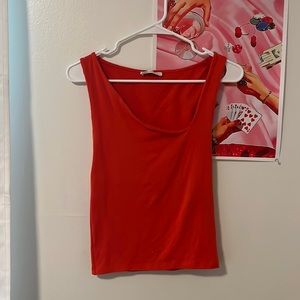 Zara orange tank